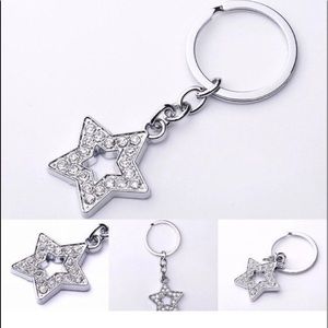Star Rhinestone Keychain